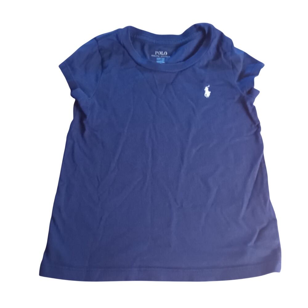 Polo by Ralph Lauren dark blue cotton short sleeve shirt SIZE 4T